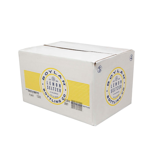 Boylan Bottling Lemon Seltzer, PK24